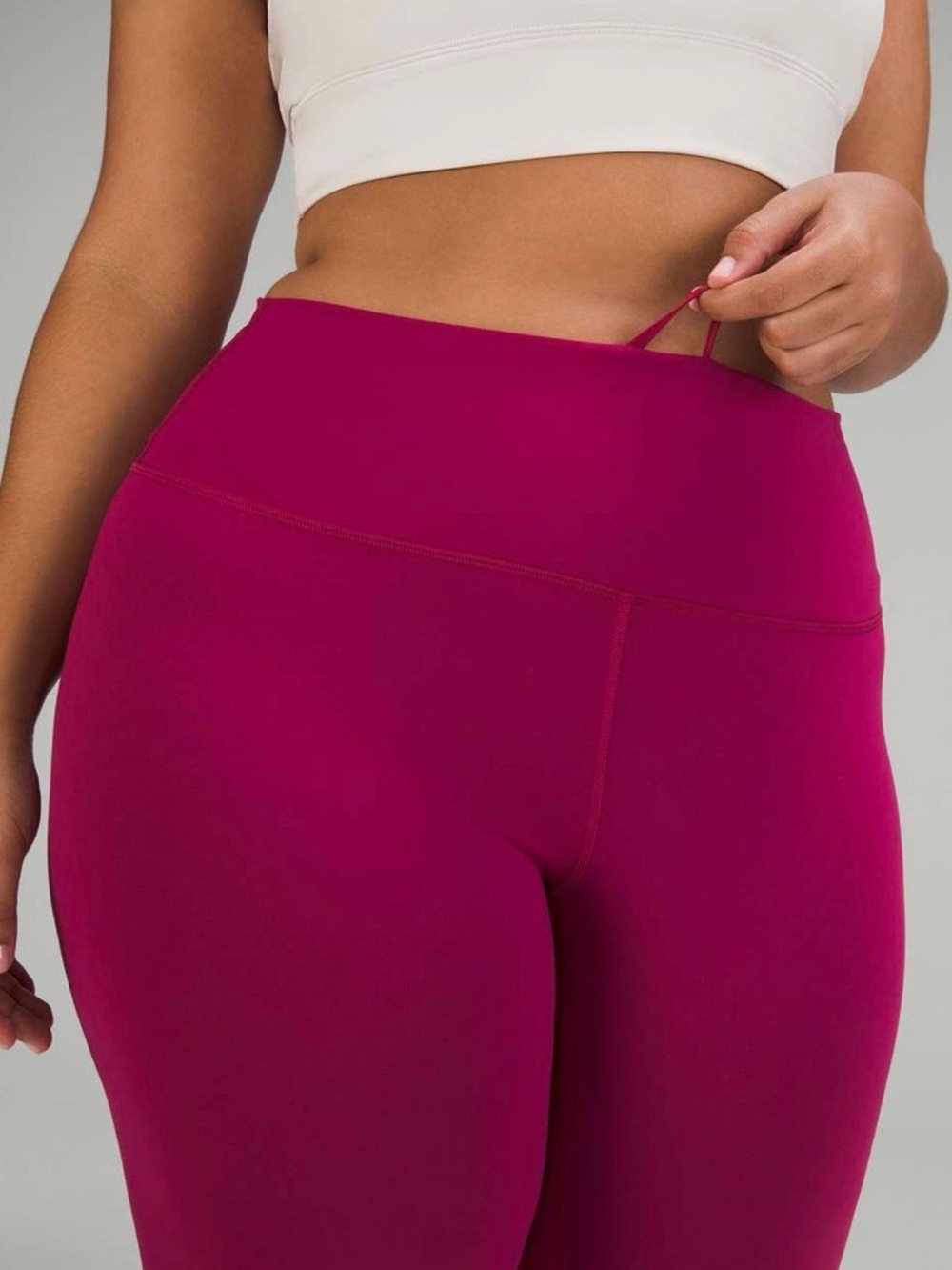 NWT-Lululemon Wunder Train High-Rise Tight 25"- Pomegranate- Size 6